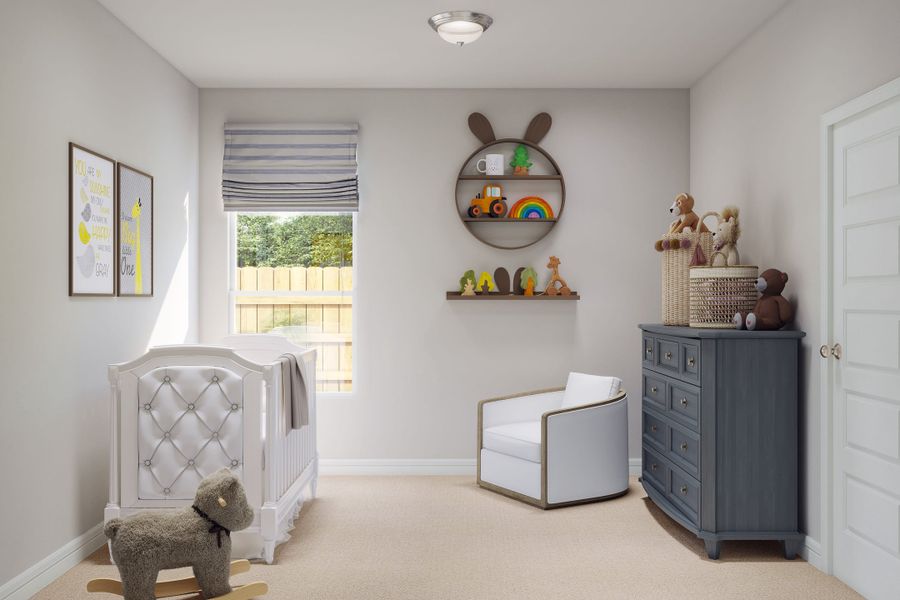 Furnished interior view inside a new home in Woodson’s Reserve, Spring (Image 12).