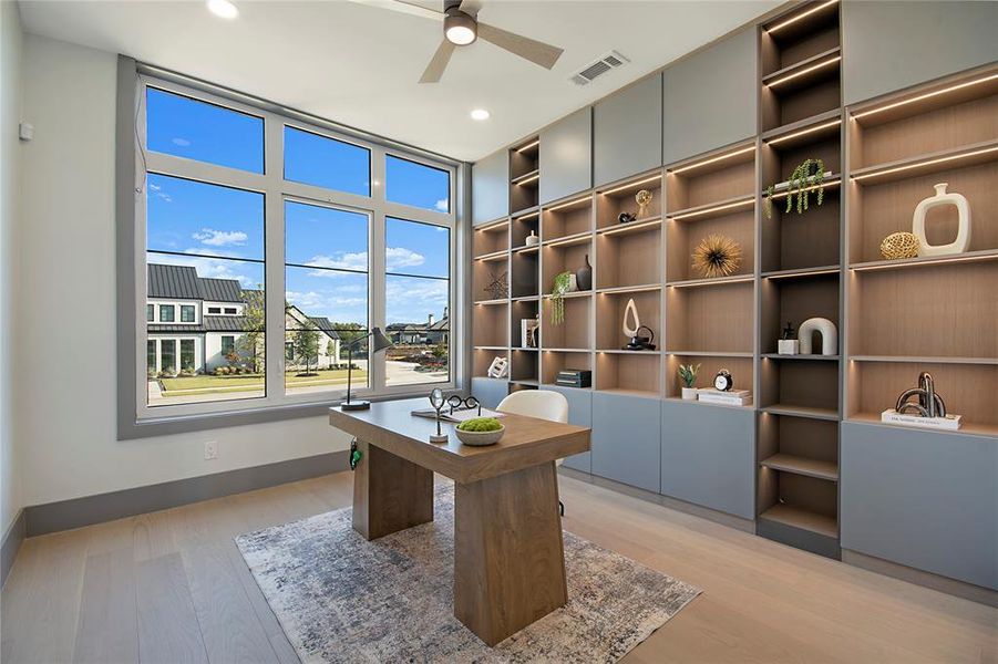 Furnished interior view inside a new home in , Heath (Image 27).