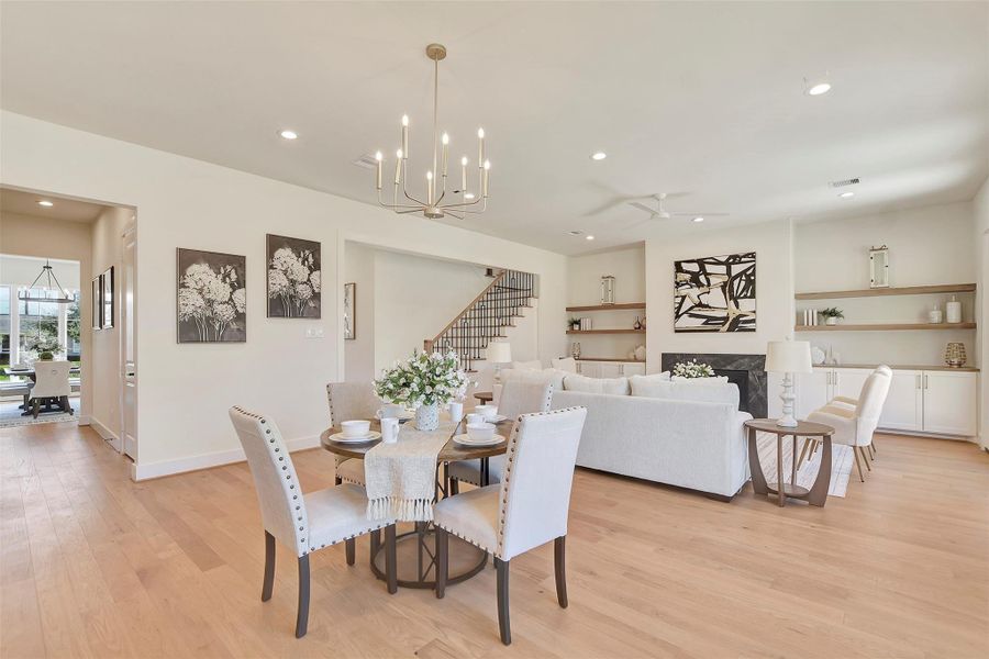 Furnished interior view inside a new home in , Houston (Image 19).