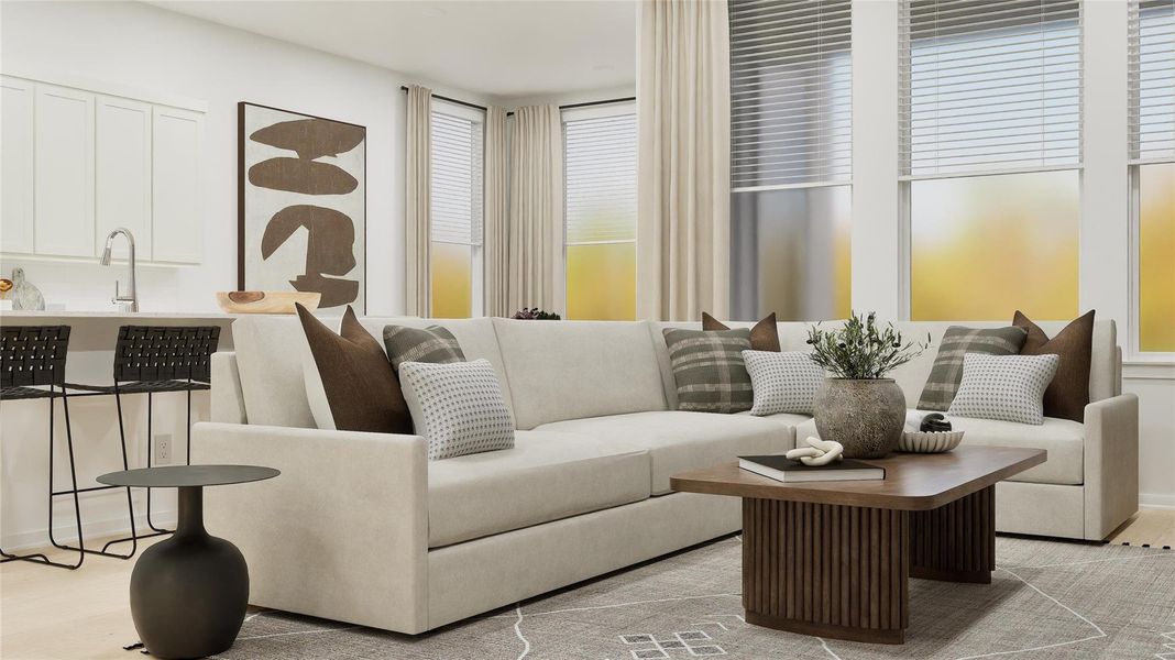 Furnished interior view inside a new home in Woodfield Preserve, Georgetown (Image 25). Furnished interior view inside a new home in Woodfield Preserve, Georgetown (Image 25).