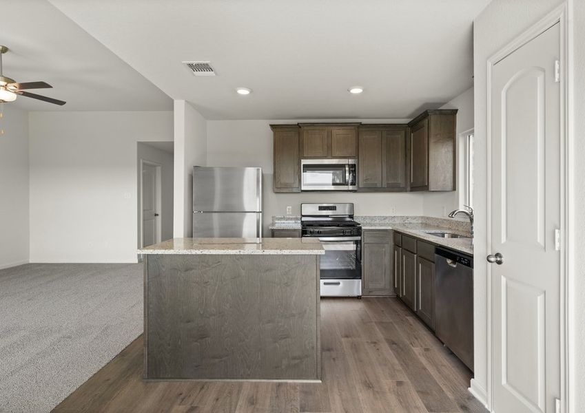 Representative furnished interior of a home built from the Carson by LGI Homes in Vista West, Fort Worth (Image 3).
