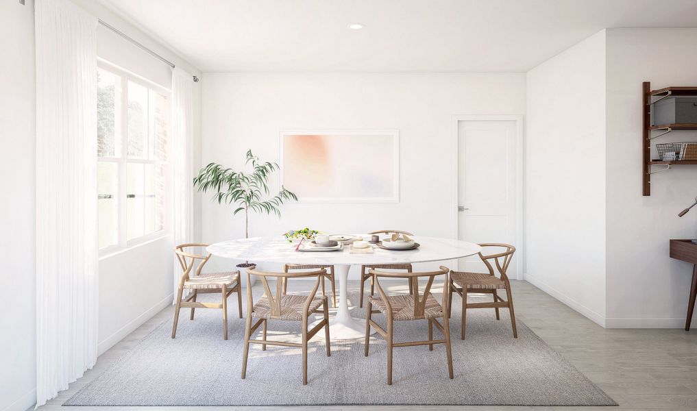 Elegant dining area