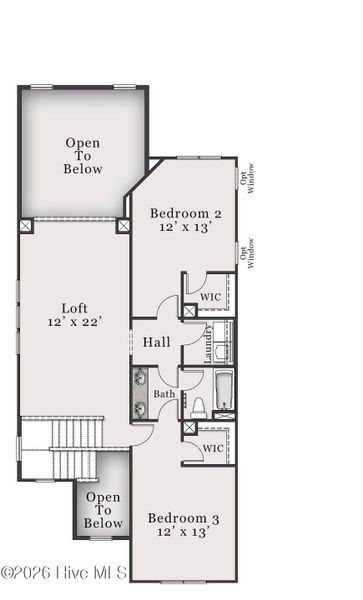 2D floor plan layout of this home in Sandy Springs, Aberdeen, NC (Image 3).