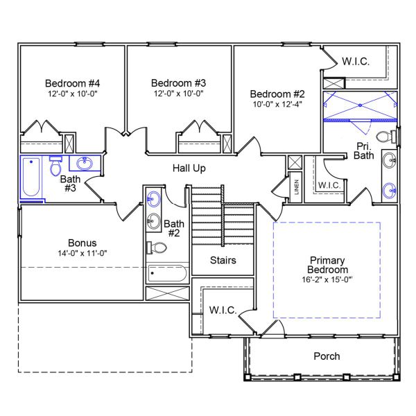 2D floor plan layout of this home in Pebble Branch, Chapin, SC (Image 3). 2D floor plan layout of this home in Pebble Branch, Chapin, SC (Image 3).