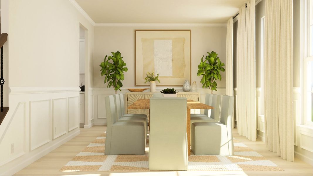 Representative furnished interior of a home built from the Elm by Lennar in Elizabeth: Arbor, Fort Mill (Image 11).