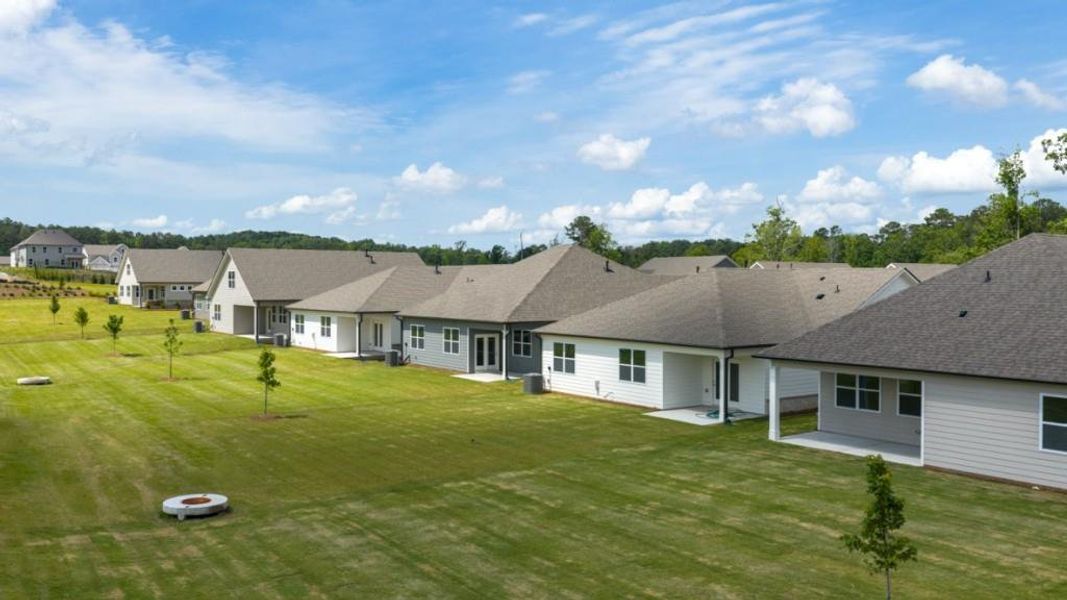 Front exterior of a new home in Hamptons at Riverwood North, Dallas, GA, highlighting curb appeal (Image 24).