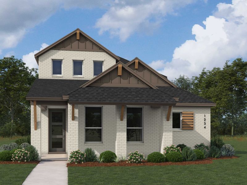 Representative exterior photo of a completed home built from the Cassatt Plan by Highland Homes in Talia, Mesquite, TX (Image 2).