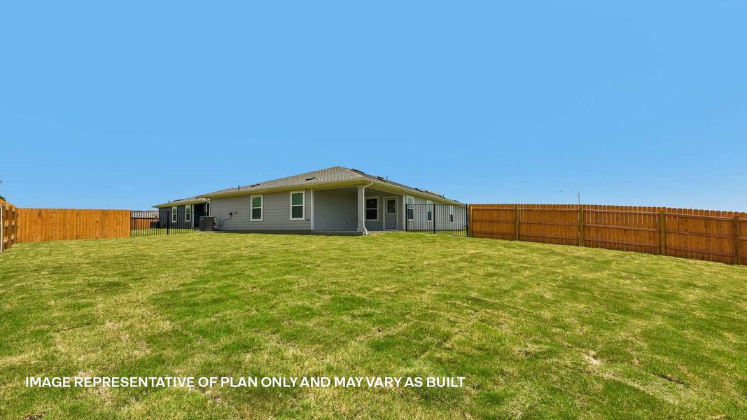 Representative exterior details of a home built from the The Lakeway by D.R. Horton in Trails at Wildhorse, Austin (Image 24).