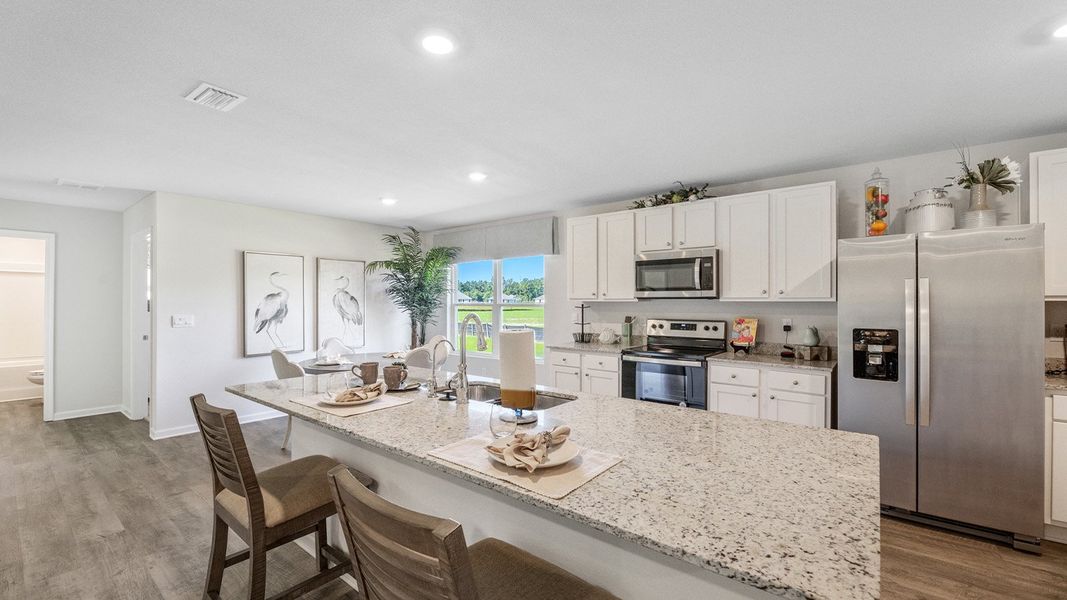 Representative furnished interior of a home built from the The Sawyer by D.R. Horton in The Hammocks, Crawfordville (Image 17).