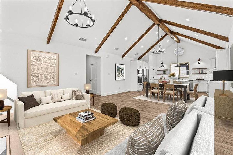 Furnished interior view inside a new home in Gateway Parks, Forney (Image 16).