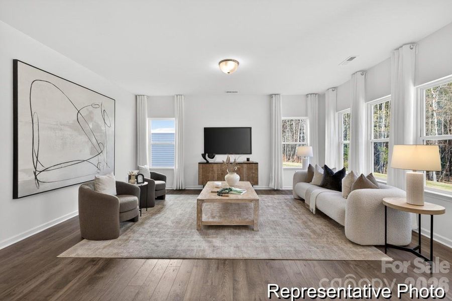 Furnished interior view inside a new home in Morgan Hills, Albemarle (Image 6).
