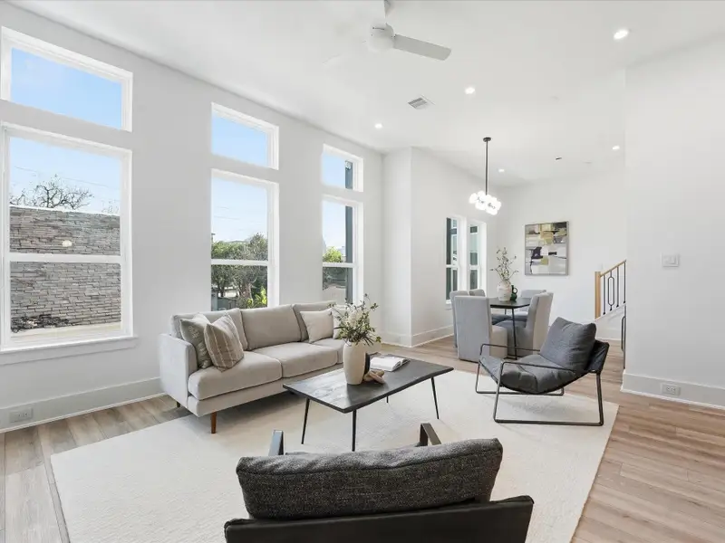 Furnished interior view inside a new home in , Houston (Image 13).