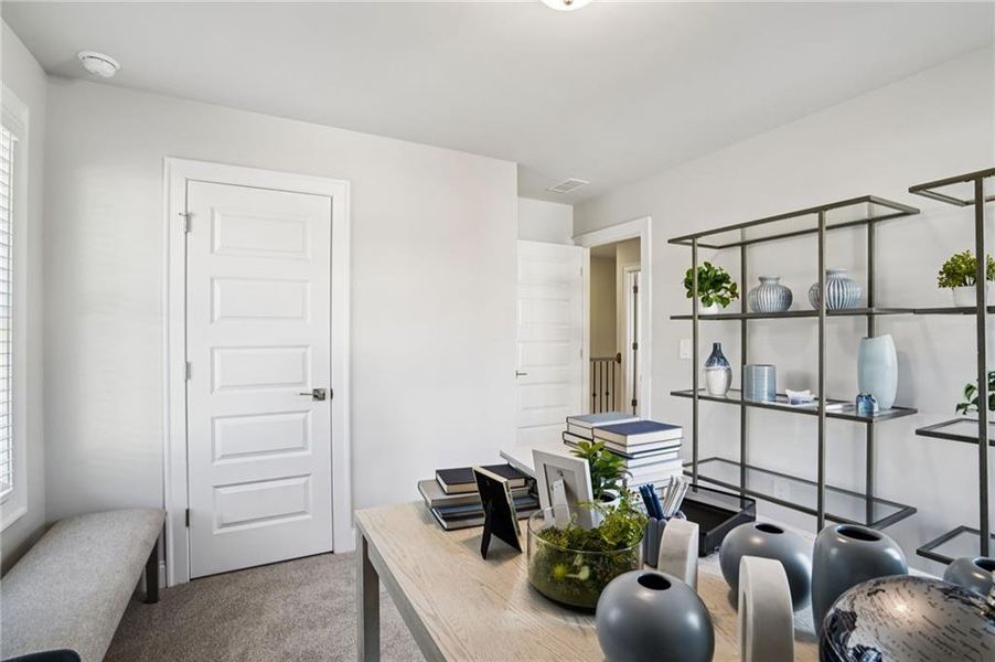 Furnished interior view inside a new home in Hemingway - Reserve Series, Cumming (Image 13). Furnished interior view inside a new home in Hemingway - Reserve Series, Cumming (Image 13).