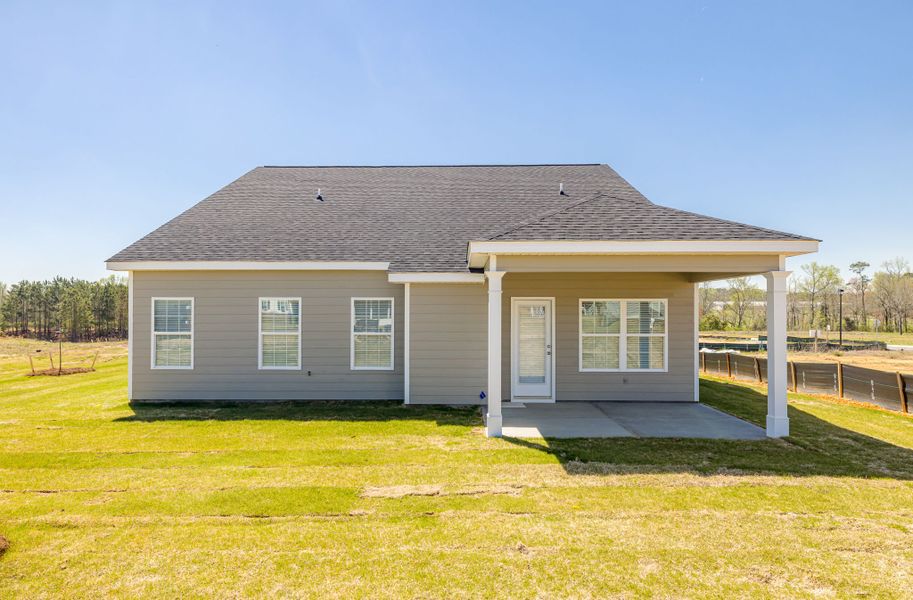 Front exterior of a new home in Millbrook, Thomson, GA, highlighting curb appeal (Image 22).