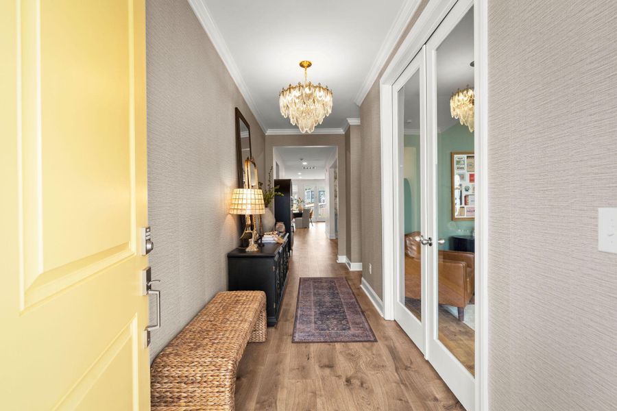 Furnished interior view inside a new home in Tidewater at Lakes of Cane Bay, Summerville (Image 18).