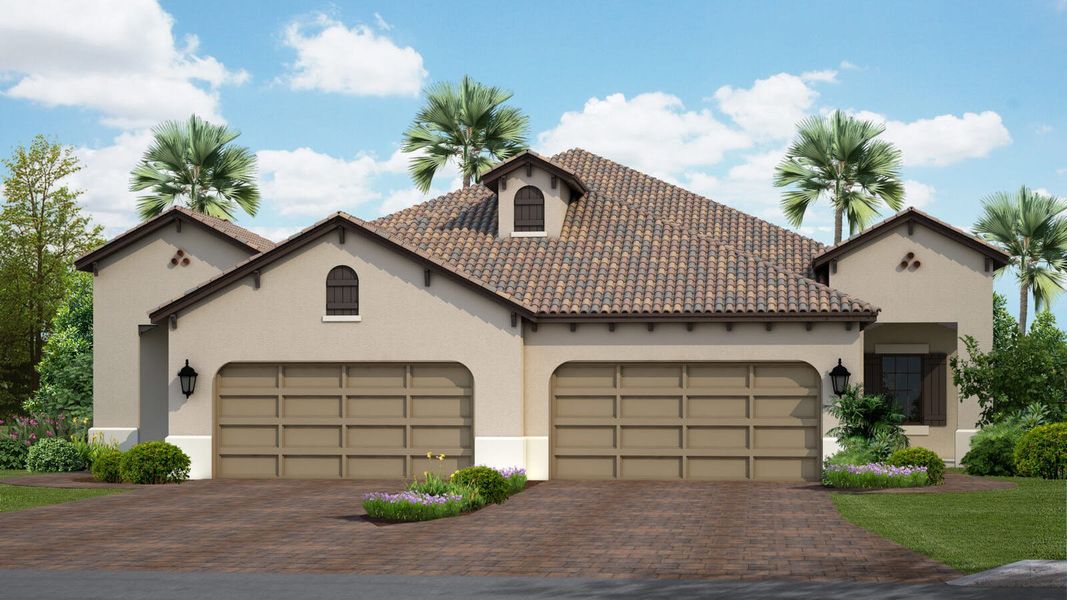 Representative exterior photo of a completed home built from the Tidewinds by Neal Communities in Boca Royale Golf & Country Club Real Estate and Homes for Sale in Englewood, FL - Neal Communities, Englewood, FL (Image 2). Representative exterior photo of a completed home built from the Tidewinds by Neal Communities in Boca Royale Golf & Country Club Real Estate and Homes for Sale in Englewood, FL - Neal Communities, Englewood, FL (Image 2).