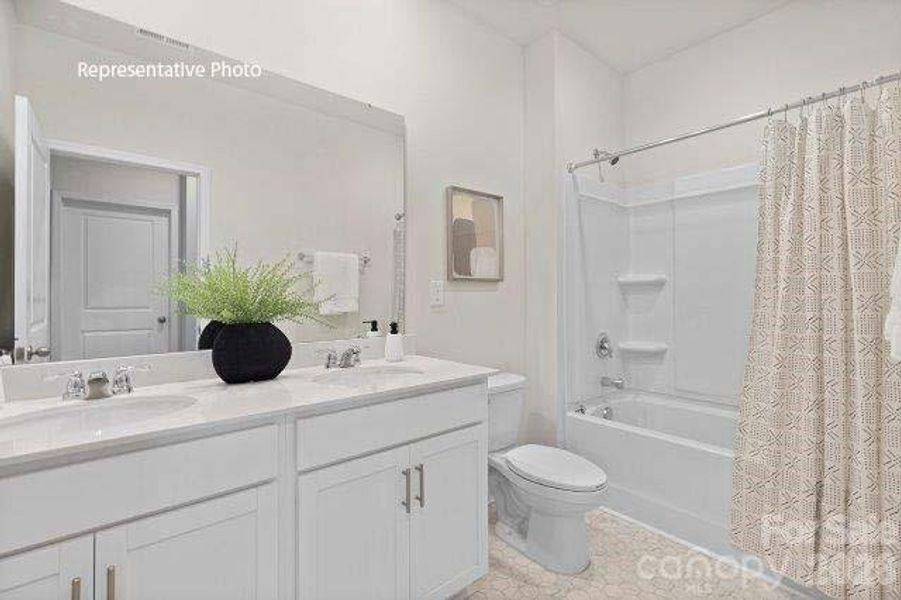 Furnished interior view inside a new home in Shepherd's Farm, Mooresville (Image 14).