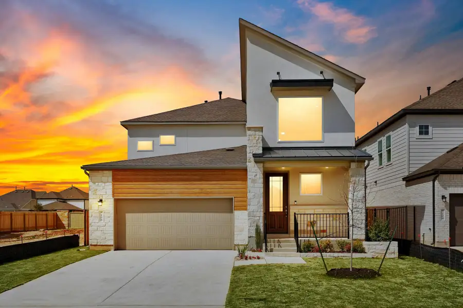 Representative exterior photo of a completed home built from the Travis by Scott Felder Homes in Flora, Hutto, TX (Image 15).
