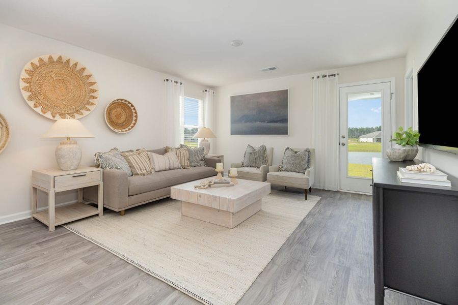 Representative furnished interior of a home built from the HELENA by D.R. Horton in Jordanville Farms, Galivants Ferry (Image 8).