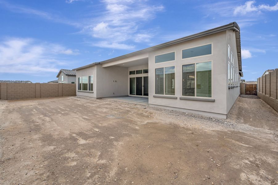 Exterior details and patio area of a home in The Ridge at Victory, Litchfield Park (Image 4). Exterior details and patio area of a home in The Ridge at Victory, Litchfield Park (Image 4).