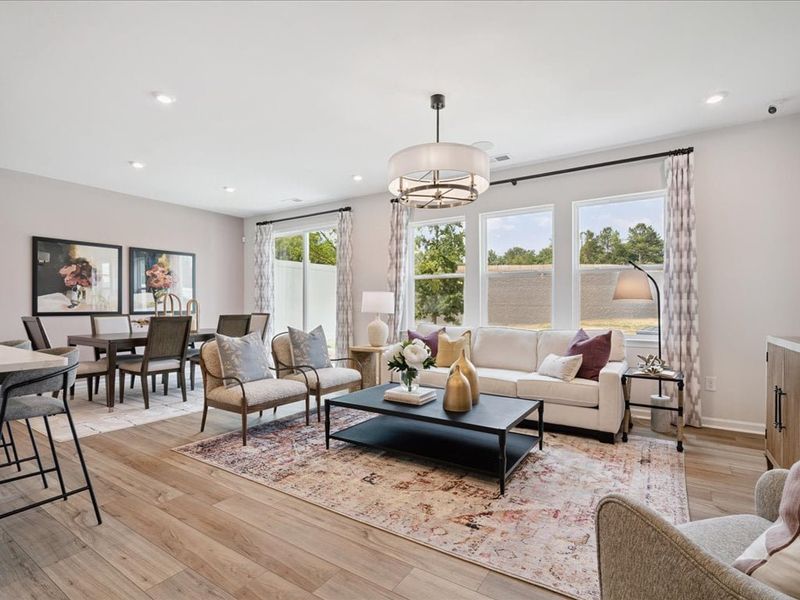 Representative furnished interior of a home built from the Catawba by Tri Pointe Homes in Millstone, Cramerton (Image 15).