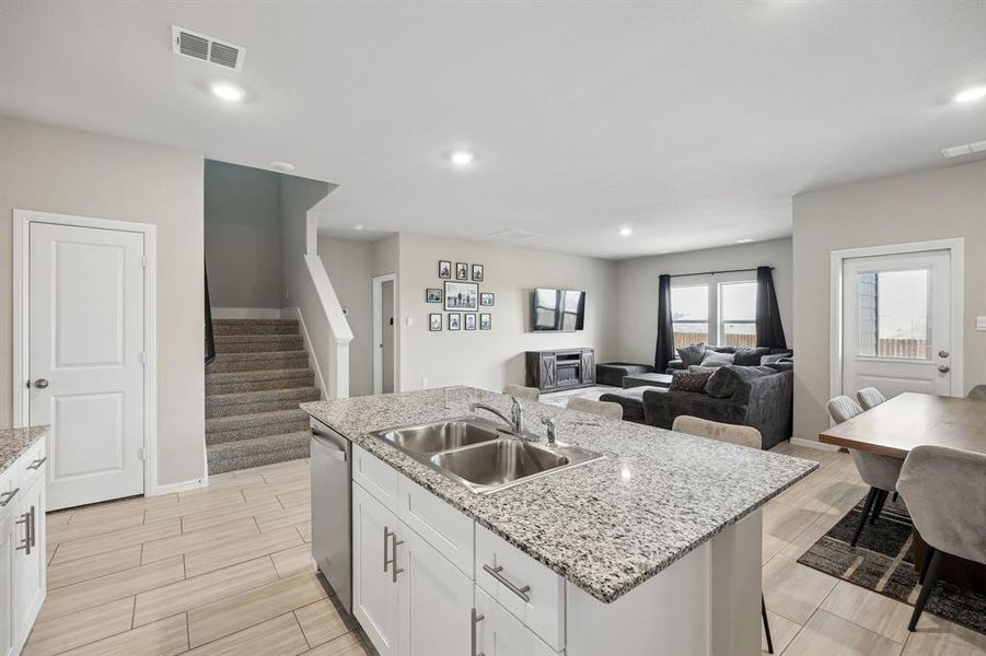 Furnished interior view inside a new home in River's Edge, Fort Worth (Image 6).