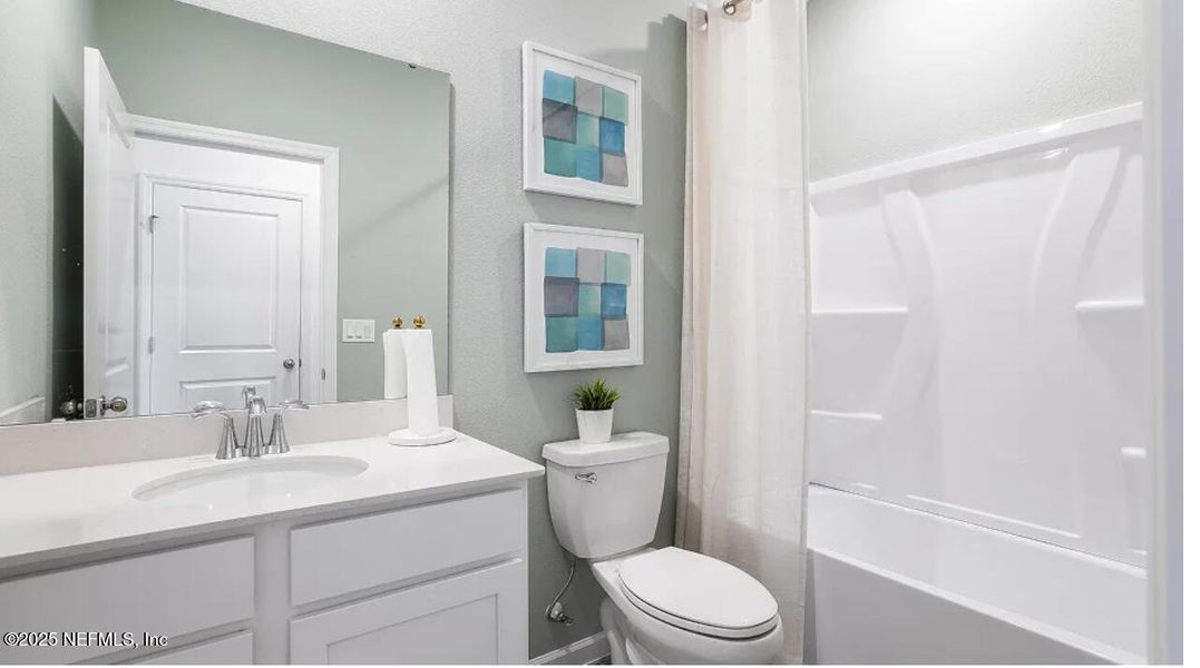 Furnished interior view inside a new home in Saddle Oaks: Saddle Oaks 50s, Jacksonville (Image 13).