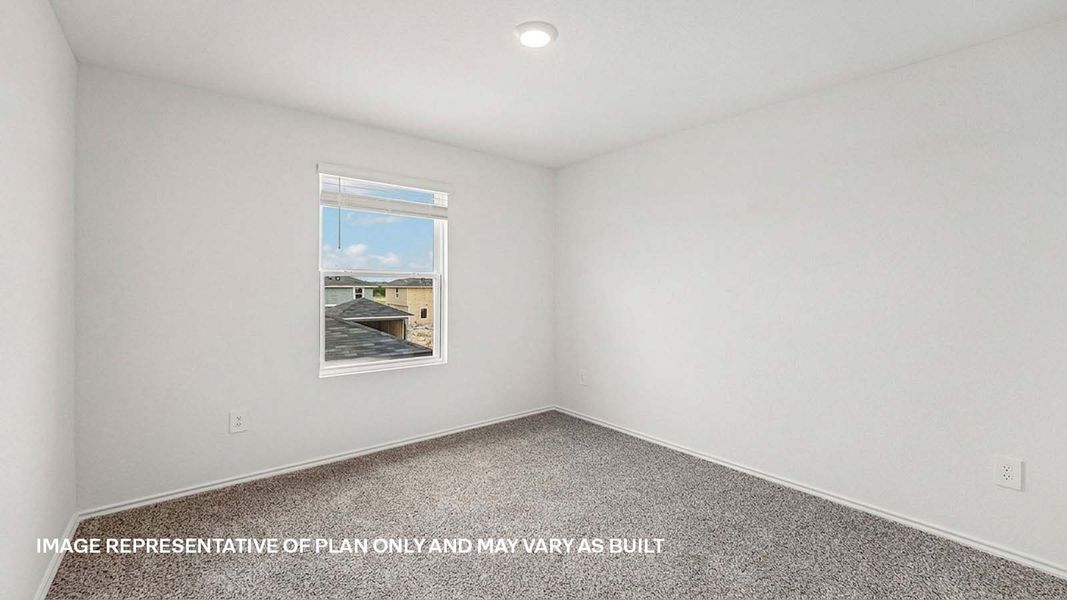 Representative unfurnished interior of a home built from the The Opal by D.R. Horton in Prairie Lakes, Buda (Image 28). Representative unfurnished interior of a home built from the The Opal by D.R. Horton in Prairie Lakes, Buda (Image 28).