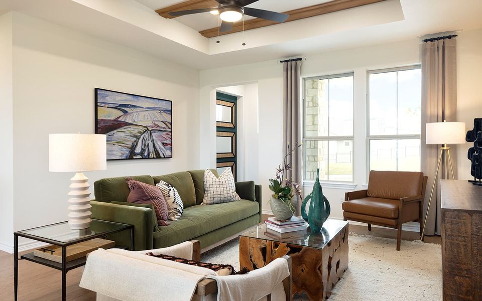 Furnished interior view inside a new home in Kissing Tree, San Marcos (Image 4).