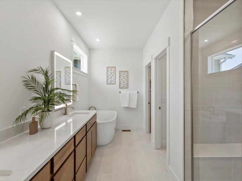 Representative furnished interior of a home built from the Reese by Lokal Homes in Jackson Creek, Monument (Image 10).