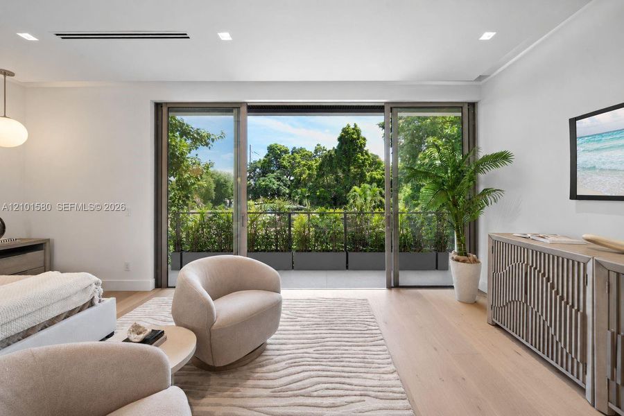 Furnished interior view inside a new home in , Miami (Image 14).