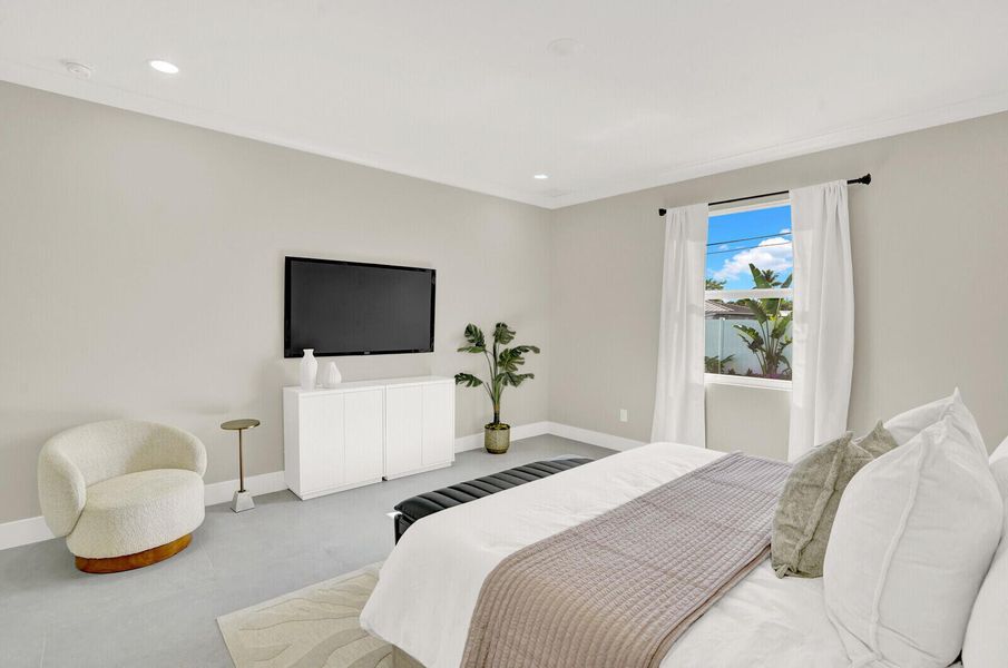 Furnished interior view inside a new home in , Delray Beach (Image 10). Furnished interior view inside a new home in , Delray Beach (Image 10).