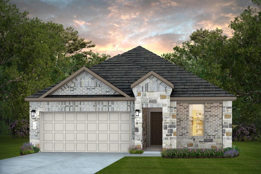 Front exterior of a home in the Nopal Valley community, located in San Antonio, TX (Image 16).