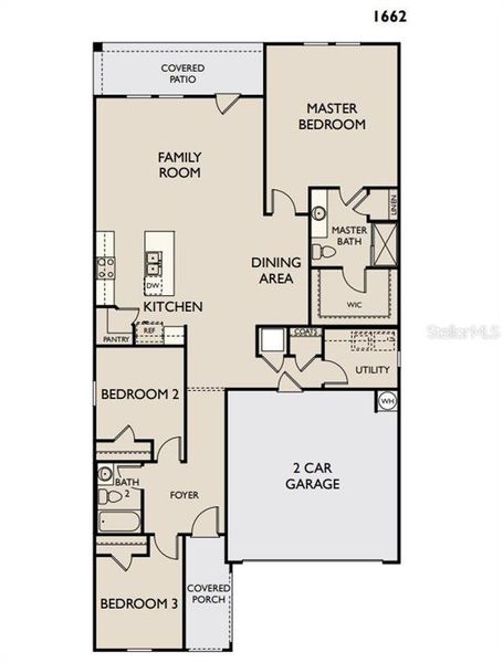 2D floor plan layout of this home in Oakfield Lakes, Parrish, FL (Image 2). 2D floor plan layout of this home in Oakfield Lakes, Parrish, FL (Image 2).