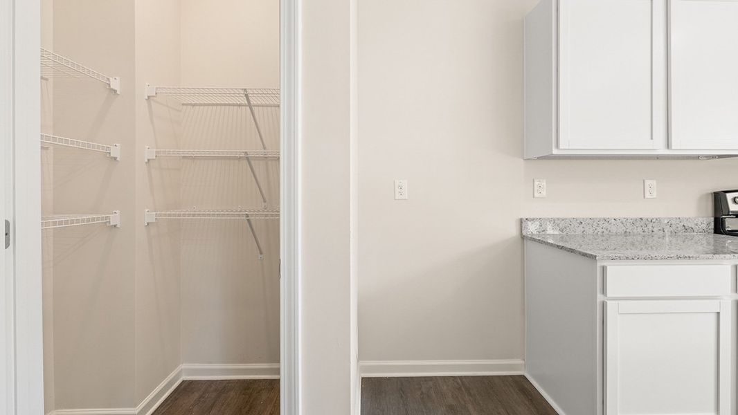 Representative unfurnished interior of a home built from the FLORA by D.R. Horton in Thompson Ridge, Dallas (Image 10). Representative unfurnished interior of a home built from the FLORA by D.R. Horton in Thompson Ridge, Dallas (Image 10).