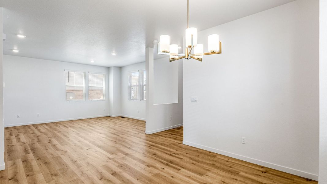 Spacious, unfurnished interior of a new home in Horizon Uptown, Aurora (Image 12). Spacious, unfurnished interior of a new home in Horizon Uptown, Aurora (Image 12).