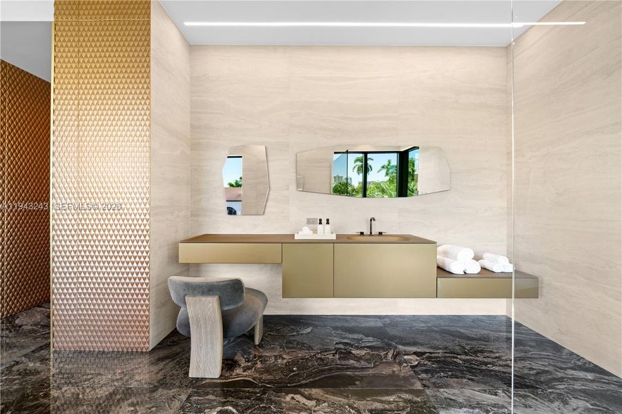 Furnished interior view inside a new home in , Fort Lauderdale (Image 11).