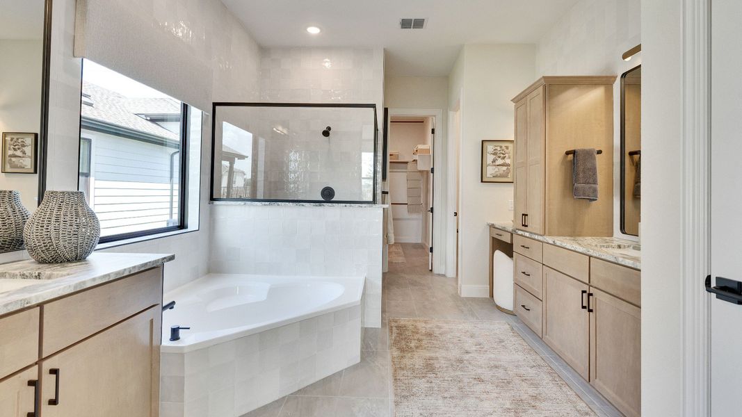 Representative furnished interior of a home built from the Elm by DRB Homes in Anthem, Kyle (Image 19).