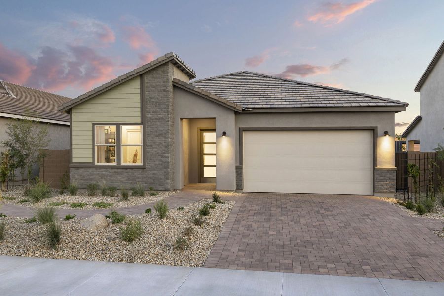 Representative exterior photo of a completed home built from the Aqua by Mattamy Homes in White Tank Vistas, Waddell, AZ (Image 18).