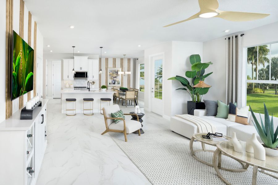 Representative furnished interior of a home built from the Eastwind by Mattamy Homes in Avila, Jensen Beach (Image 8).