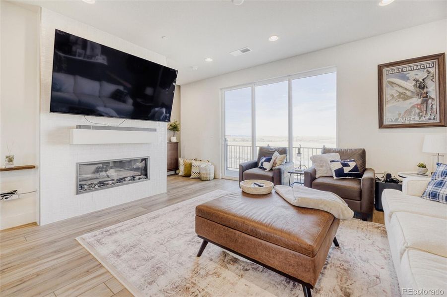 Furnished interior view inside a new home in Lyric at RidgeGate, Parker (Image 12).