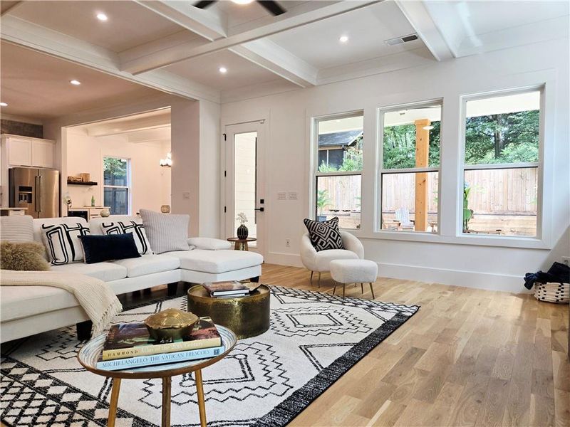 Furnished interior view inside a new home in , Atlanta (Image 13). Furnished interior view inside a new home in , Atlanta (Image 13).