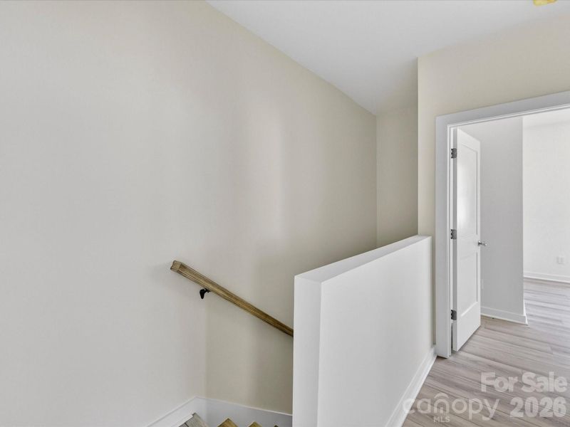 Upstairs landing filled with natural light.