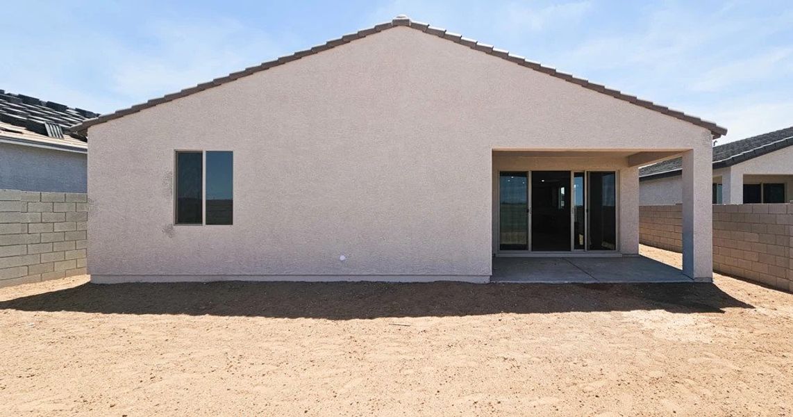 Back exterior elevation