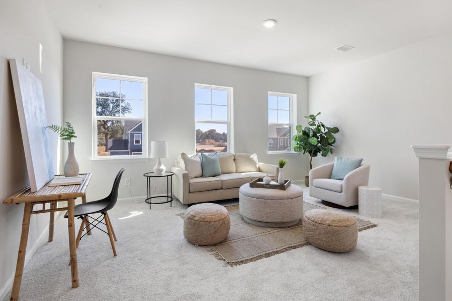 Furnished interior view inside a new home in The Oaks, Goose Creek (Image 7).