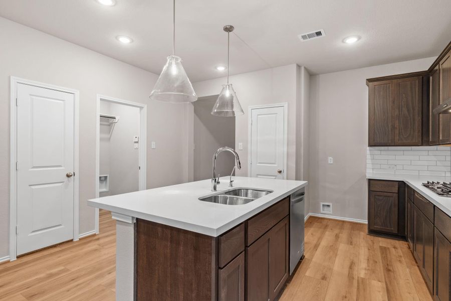 Furnished interior view inside a new home in The Highlands, Porter (Image 9).