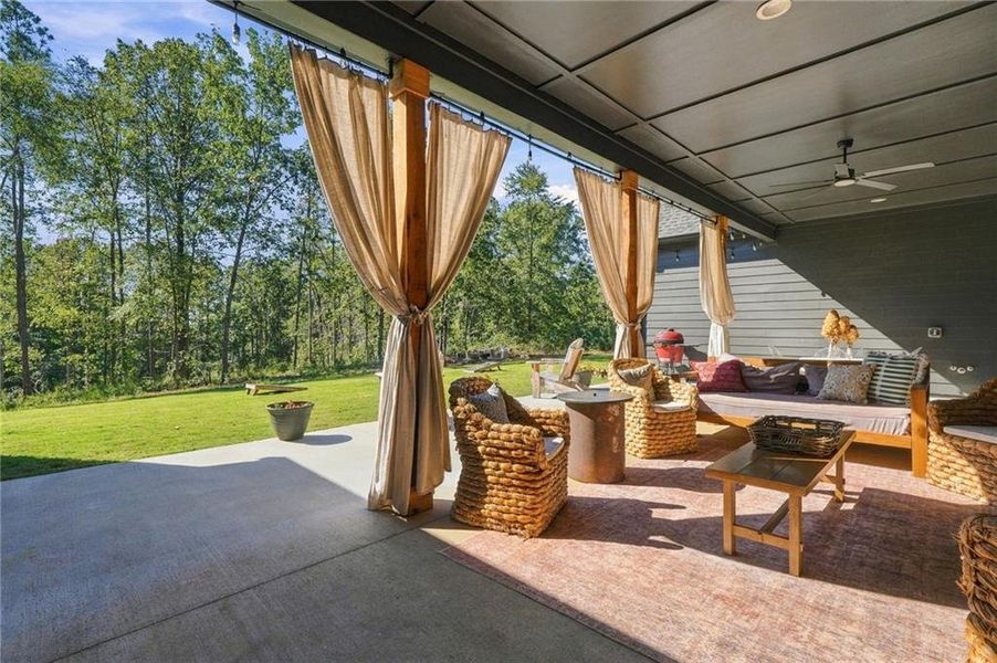 Exterior details and patio area of a home in , Cartersville (Image 25).