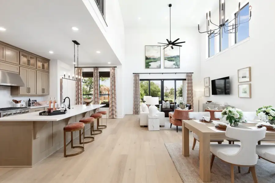 Representative Family Room/Kitchen - some options shown