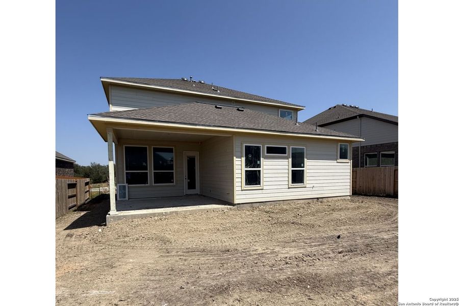 Front exterior of a new home in Buffalo Crossing – New Phase Now Preselling, Cibolo, TX, highlighting curb appeal (Image 1). Front exterior of a new home in Buffalo Crossing – New Phase Now Preselling, Cibolo, TX, highlighting curb appeal (Image 1).