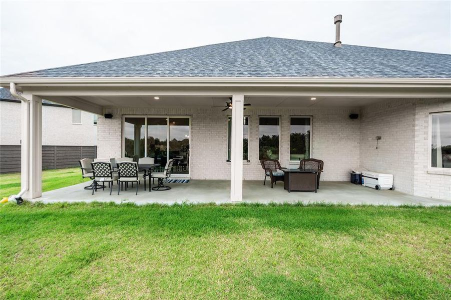 Exterior details and patio area of a home in , Little Elm (Image 3).